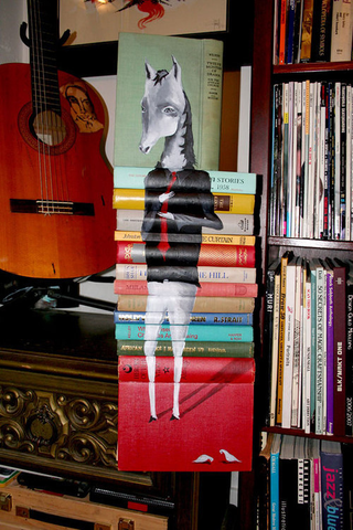 Illustration for article titled The Medium Is the Message In Sculptures Made of Books
